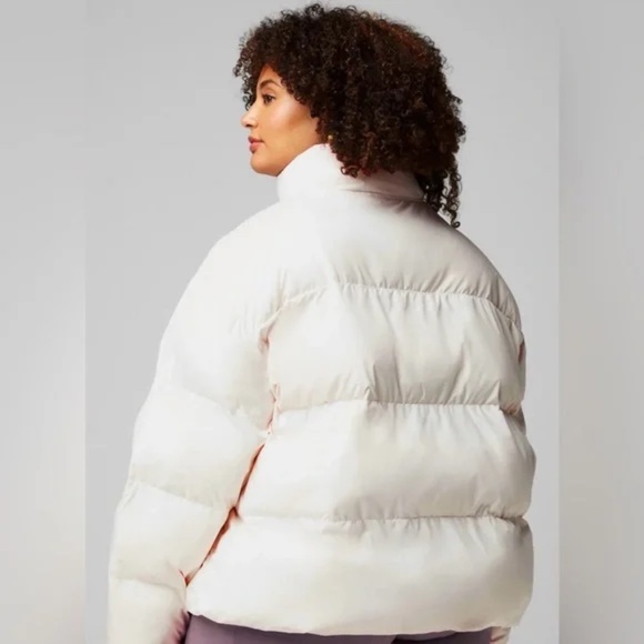 Fabletics Essential Puffer in Bone - Picture 2 of 5